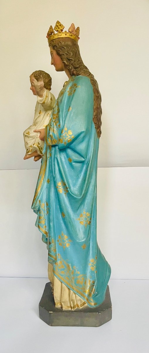 Crowned Virgin Holding The Infant Jesus. -photo-4